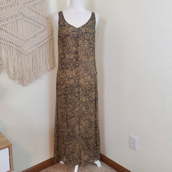 Peruvian Connection Dresses & Skirts - Peruvian connection 100% Silk Maxi Dress! Size 8.